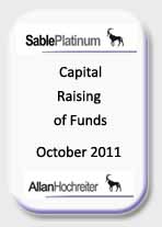 Sable Platinum Capital Raising of Funds Oct 2011